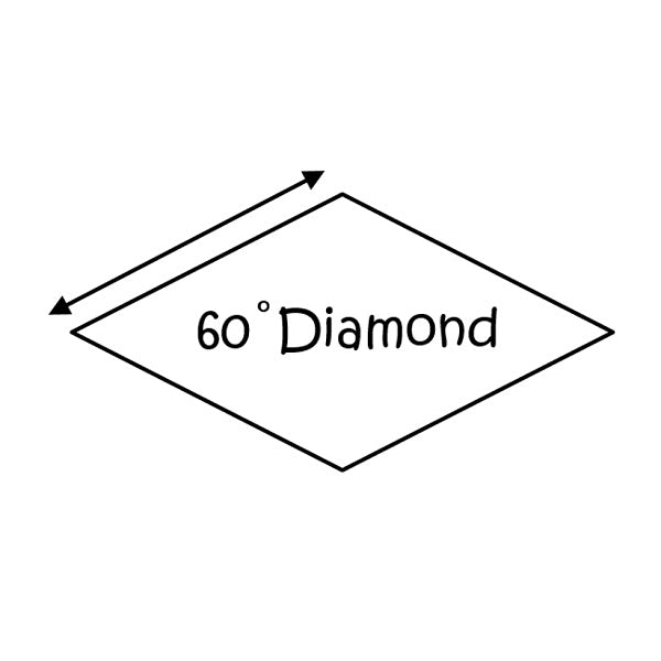 60 Deg diamond EPP papers 2" pack 120