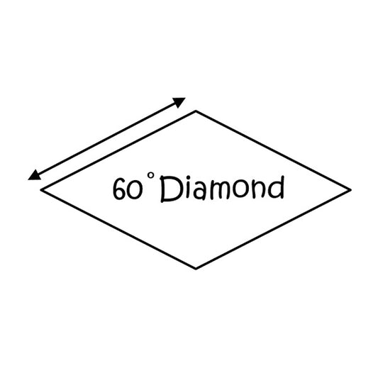 60 Deg diamond EPP papers 2.5" Pack 50