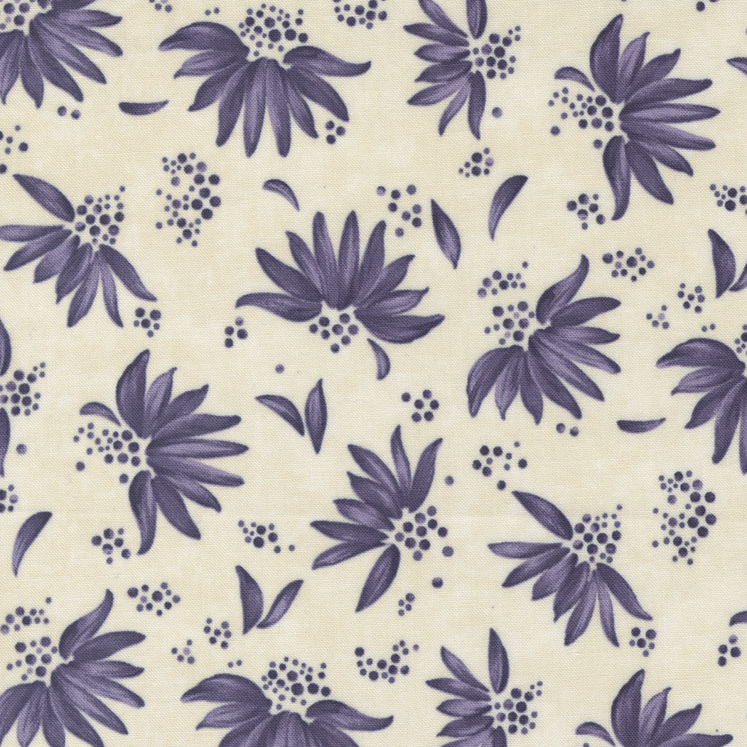 Wild Iris floral design on cream by Moda Fabrics