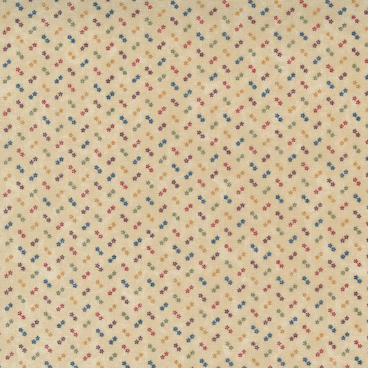 Coloured confetti on beech wood a print from Moda Maple Hill collection