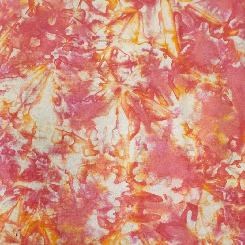 Pink and orange Maui Batik fabric by Moda